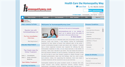 Desktop Screenshot of homoeopathyway.com