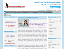 Tablet Screenshot of homoeopathyway.com